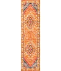 Brooklyn Geometric Medallion Orange/Blue 2 ft. x 8 ft. Runner Rug