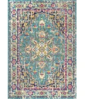 Brooklyn Geometric Medallion Blue/Multi 4 ft. x 6 ft. Area Rug