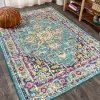 Jonathany Modern Persian MDP207E Blue/Multi Area Rug 3 ft. X 5 ft. Rectangle