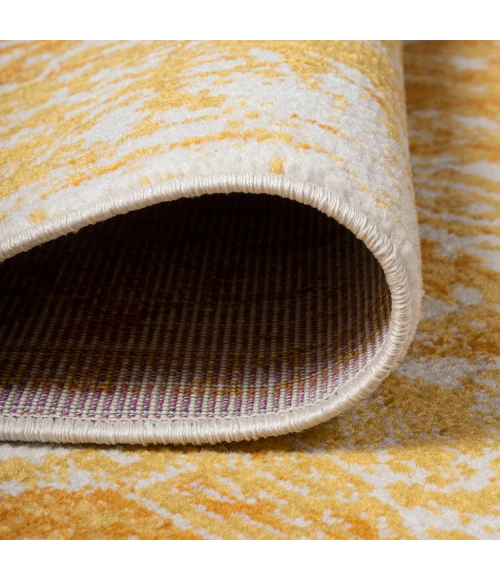 Audrey Bohemian Ornate Medallion Orange/White 8 ft. x 10 ft. Area Rug