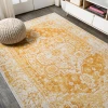 Jonathany Modern Persian MDP209A Orange/White Area Rug 5 ft. 3 in. X 7 ft. 7 in. Rectangle