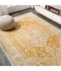 Audrey Bohemian Ornate Medallion Orange/White 8 ft. x 10 ft. Area Rug