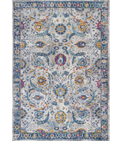 Izil Modern Persian Light Gray/Blue 8 ft. x 10 ft. Area Rug