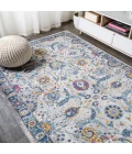 Izil Modern Persian Light Gray/Blue 8 ft. x 10 ft. Area Rug