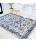 Izil Modern Persian Light Gray/Blue 8 ft. x 10 ft. Area Rug