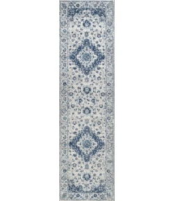 Jonathany Modern Persian MDP212A Blue/Gray Area Rug 2 ft. 3 in. X 8 ft. Runner