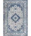Indhira Ornate Medallion Persian Blue/Gray 4 ft. x 6 ft. Area Rug