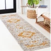 Jonathany Modern Persian MDP212B Orange/Cream Area Rug 2 ft. 3 in. X 8 ft. Runner
