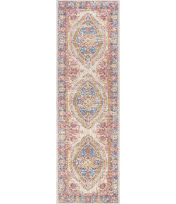 Jonathany Modern Persian MDP300A Fuchsia/Mustard/Indigo Area Rug 2 ft. 2 in. X 8 ft. Runner