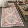 Jonathany Modern Persian MDP300A Fuchsia/Mustard/Indigo Area Rug 2 ft. 2 in. X 8 ft. Runner