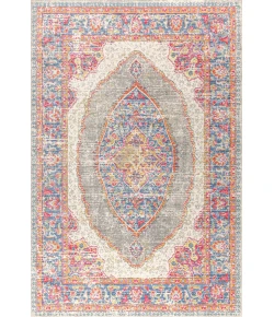 Jonathany Modern Persian MDP300A Fuchsia/Mustard/Indigo Area Rug 7 ft. 9 in. X 10 ft. Rectangle