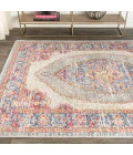 Kilia Medallion Fuchsia/Mustard/Indigo 8 ft. x 10 ft. Area Rug
