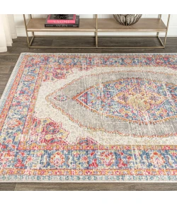 Jonathany Modern Persian MDP300A Fuchsia/Mustard/Indigo Area Rug 7 ft. 9 in. X 10 ft. Rectangle