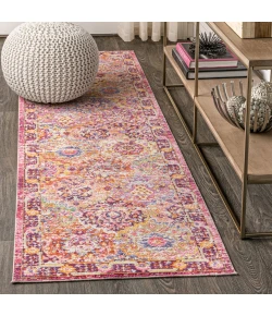 Jonathany Modern Persian MDP301A Deep Fuchsia Area Rug 2 ft. 2 in. X 8 ft. Runner