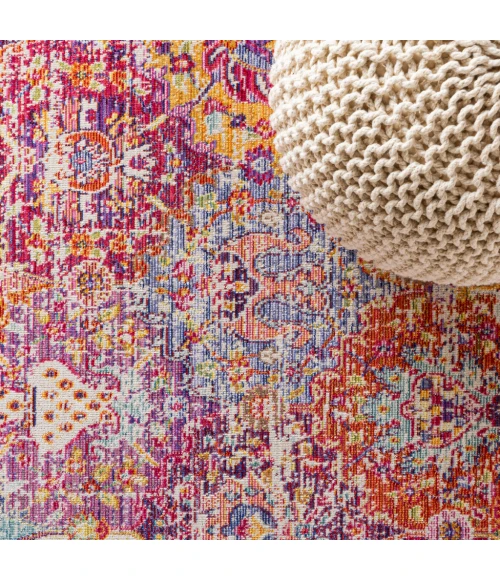 Flori Bohemian Medallion Deep Fuchsia 2 ft. x 8 ft. Runner Rug