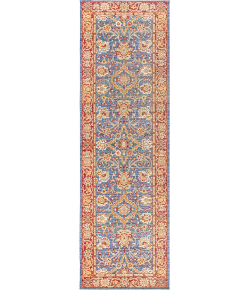 Irving Persian Plum/Terracotta 2 ft. x 8 ft. Runner Rug