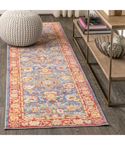 Jonathany Modern Persian MDP302A Plum/Terracotta Area Rug 2 ft. 2 in. X 8 ft. Runner