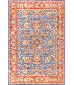 Jonathany Modern Persian MDP302A Plum/Terracotta Area Rug 5 ft. 3 in. X 7 ft. 7 in. Rectangle