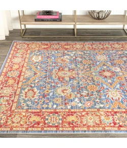 Jonathany Modern Persian MDP302A Plum/Terracotta Area Rug 5 ft. 3 in. X 7 ft. 7 in. Rectangle