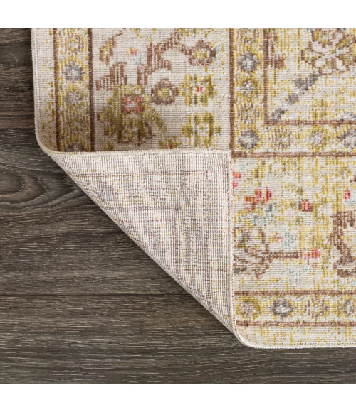 Alba Modern Faded Peshawar Ivory 2 ft. x 8 ft. Runner Rug