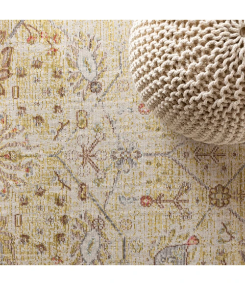 Alba Modern Faded Peshawar Ivory 2 ft. x 8 ft. Runner Rug