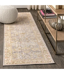 Jonathany Modern Persian MDP304B Gray/Ivory Area Rug 2 ft. 2 in. X 8 ft. Runner