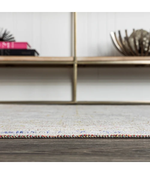 Alba Modern Faded Peshawar Gray/Ivory 2 ft. x 8 ft. Runner Rug