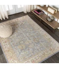 Alba Modern Faded Peshawar Gray/Ivory 4 ft. x 6 ft. Area Rug