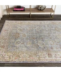 Alba Modern Faded Peshawar Gray/Ivory 4 ft. x 6 ft. Area Rug