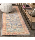 Alba Modern Faded Peshawar Plum/Terracotta 2 ft. x 8 ft. Runner Rug
