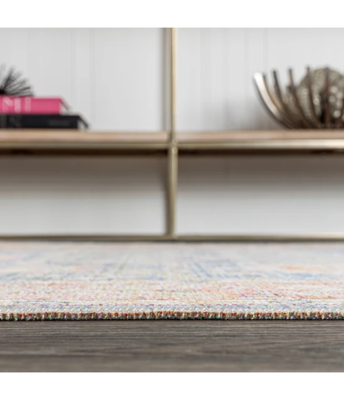 Alba Modern Faded Peshawar Plum/Terracotta 2 ft. x 8 ft. Runner Rug