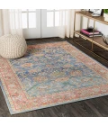 Alba Modern Faded Peshawar Plum/Terracotta 4 ft. x 6 ft. Area Rug
