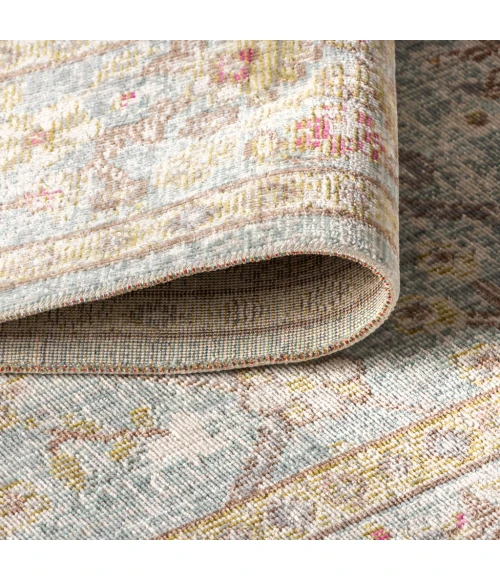 Alba Modern Faded Peshawar Light Blue/Ivory 3 ft. x 5 ft. Area Rug