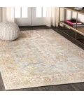 Alba Modern Faded Peshawar Light Blue/Ivory 3 ft. x 5 ft. Area Rug