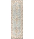 Lila Modern Tribal Medallion Light Blue/Ivory 2 ft. x 8 ft. Runner Rug