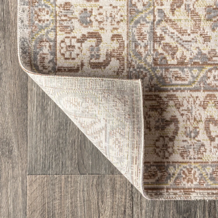 Lila Modern Tribal Medallion Gray/Ivory 3 ft. x 5 ft. Area Rug