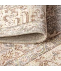 Lila Modern Tribal Medallion Gray/Ivory 3 ft. x 5 ft. Area Rug