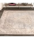 Lila Modern Tribal Medallion Gray/Ivory 3 ft. x 5 ft. Area Rug