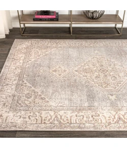 Jonathany Modern Persian MDP306C Gray/Ivory Area Rug 3 ft. X 5 ft. Rectangle