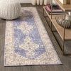 Jonathany Modern Persian MDP306D Lavender/Gray Area Rug 2 ft. 2 in. X 8 ft. Runner