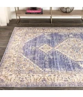 Lila Modern Tribal Medallion Lavender/Gray 8 ft. x 10 ft. Area Rug