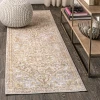 Jonathany Modern Persian MDP307A Gray/Brown Area Rug 2 ft. 2 in. X 8 ft. Runner