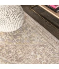 Petras Modern Ornate Medallion Gray/Brown 4 ft. x 6 ft. Area Rug