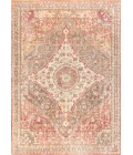Petras Modern Ornate Medallion Brown/Pink 8 ft. x 10 ft. Area Rug