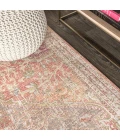 Petras Modern Ornate Medallion Brown/Pink 8 ft. x 10 ft. Area Rug