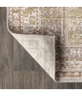 Darija Ornate Geometric Medallion Gray 5 ft. x 8 ft. Area Rug
