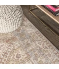 Darija Ornate Geometric Medallion Gray 5 ft. x 8 ft. Area Rug