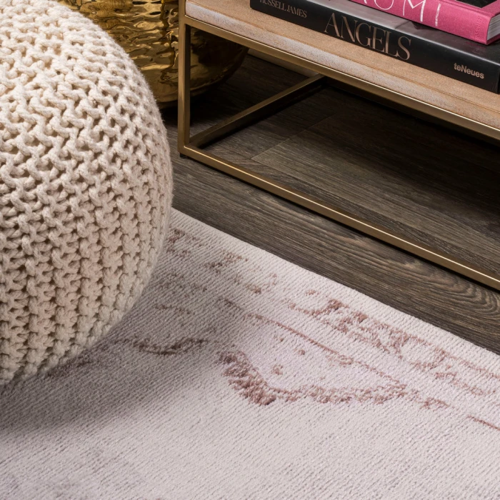 Alhambra Ornate Medallion Modern Cream/Red 4 ft. x 6 ft. Area Rug