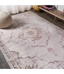 Jonathany Modern Persian MDP400A Cream/Red Area Rug 7 ft. 9 in. X 10 ft. Rectangle