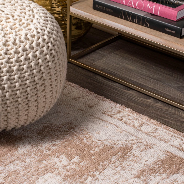 Alhambra Ornate Medallion Modern Brown/Cream 8 ft. x 10 ft. Area Rug
